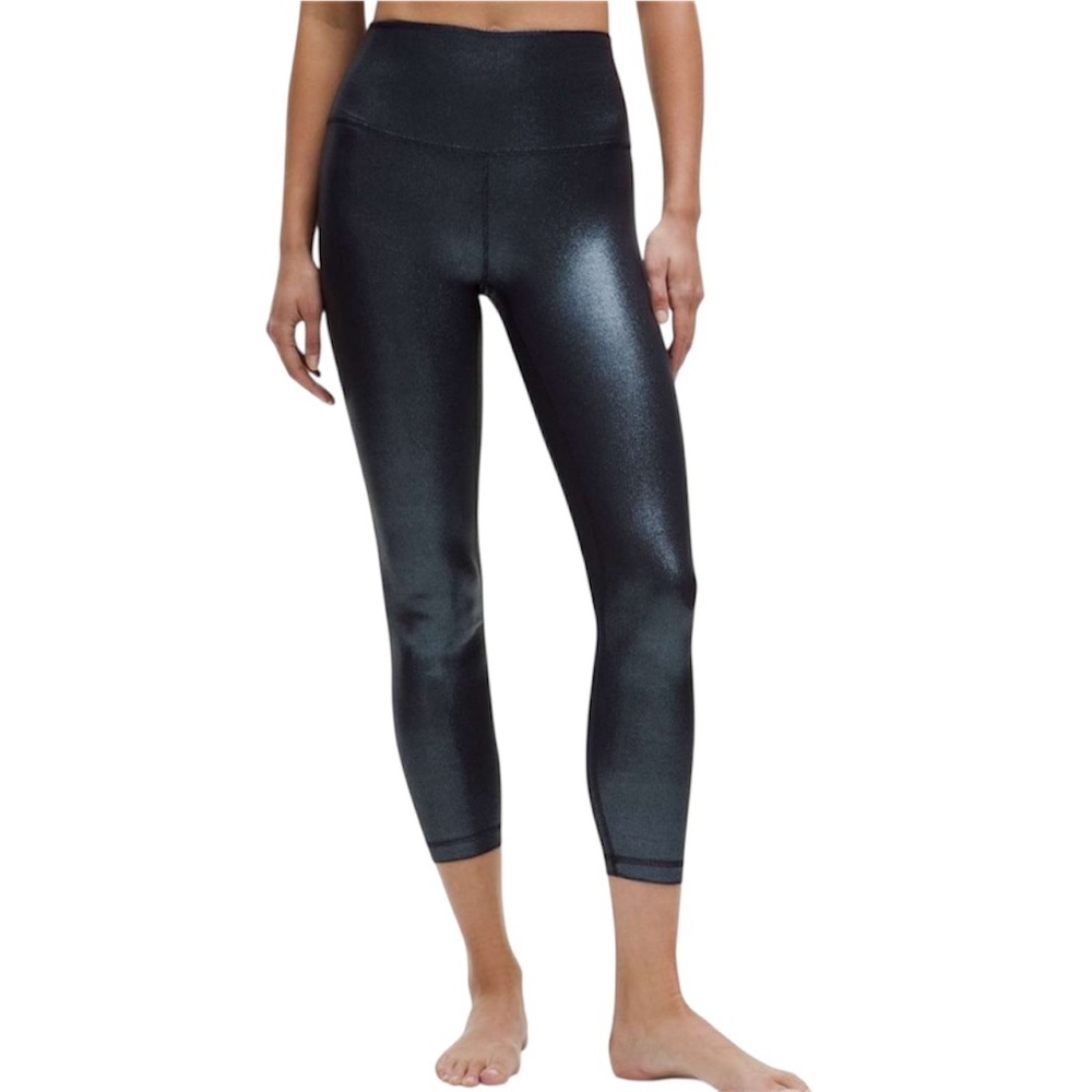 Lululemon Align Rib High-Rise Pant 25" Shine, Leggings In Size 4 NWT MSRP $128